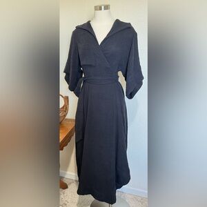 Free People Carefree Days Midi Dress Black extra large endless summer vacation